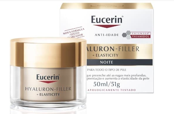 Creme Facial Anti-Idade Firmador Noite 50ml, Elasticity, Pele Madura, Hyaluron-Filler, Ácido Hialurônico, Antirrugas