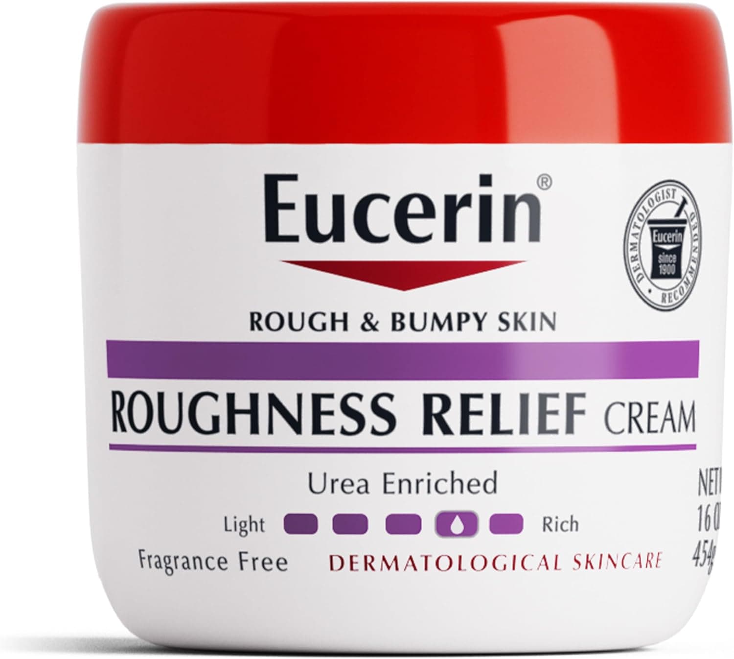Creme Corporal Roughness Relief Para Pele Áspera E Irregular, Hidratante Corporal Sem Fragrância Com Ureia E Ceramida-3, Frasco De 16 Oz