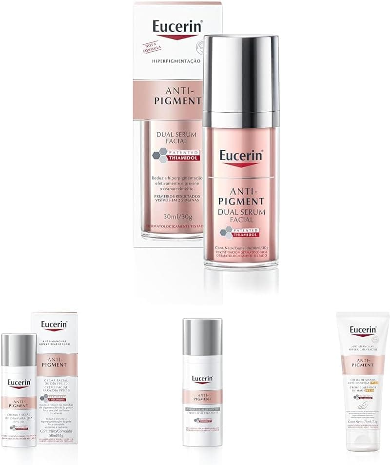 Kit Sérum Facial Anti-Pigment + Creme Facial Dia Anti-Pigment + Creme Facial Anti-Pigment Noite + Creme para mãos Anti-Pigment